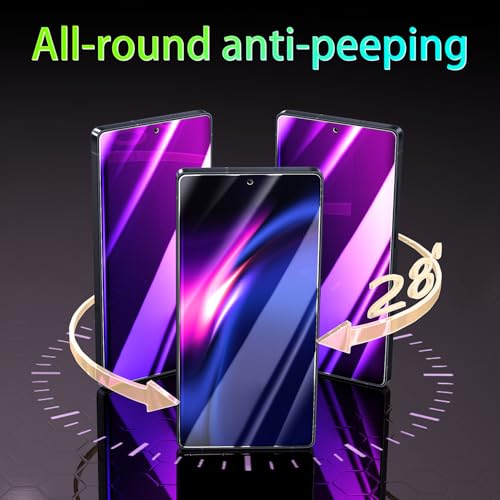Pokolan Purple Privacy Screen Protector for Samsung Galaxy S25 Ultra - size: Galaxy S25 Ultra
