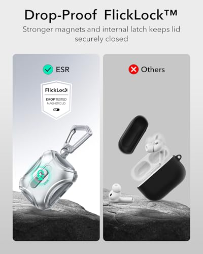 ESR for AirPods Pro 3 Case (2025), Compatible with MagSafe, Gray - color: Gray, size: AirPods Pro 3 Case