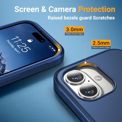 jaroco Magnetic for iPhone 16 Case Heavy Duty Rugged Dual-Layer Blue - color: Blue, size: iPhone 16