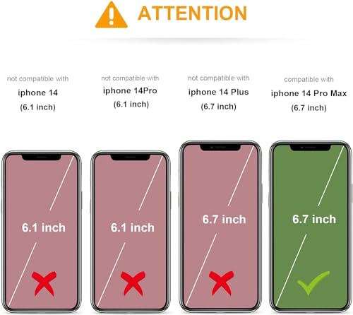 KIHUWEY for iPhone 14 Pro Max Wallet Case Card Holder Kickstand, Pink | Credit Card Slots, PU Leather, Magnetic Clasp, Flip Heavy Duty Protection Cover for Men and Women - color: Pink