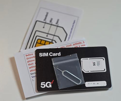 Verizon SIM Card for Samsung Galaxy S26 S25 S25+ S25 Plus S25 Ultra S24/S23/S22/S21/S20 S24/S23/S22/S21/S20 Ultra/Plus S24+ S23+ S22+ S21+ S20+ S10/S9/S8/S7/S6 S10e S10+ S9+ S8+ Edge | Terra Wireless