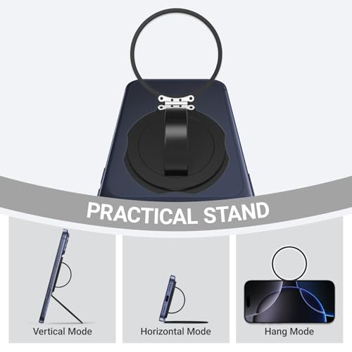 Grat 3 for Magsafe Magnetic Phone Grip Stand, Black - color: Stand-Black