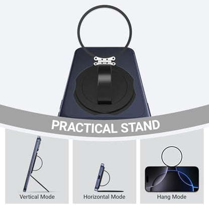 Grat 3 for Magsafe Magnetic Phone Grip Stand, Black - color: Stand-Black