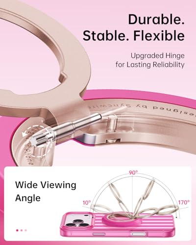 SYNCWIRE Magnetic Phone Ring Holder, for MagSafe Phone Grip Stand Kickstand - color: Blush Cloud