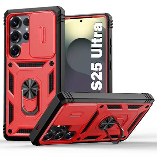 PASNEW Case for Samsung Galaxy S25 Ultra,6.9",Red - color: Red, size: Galaxy S25 Ultra (6.9 inch)