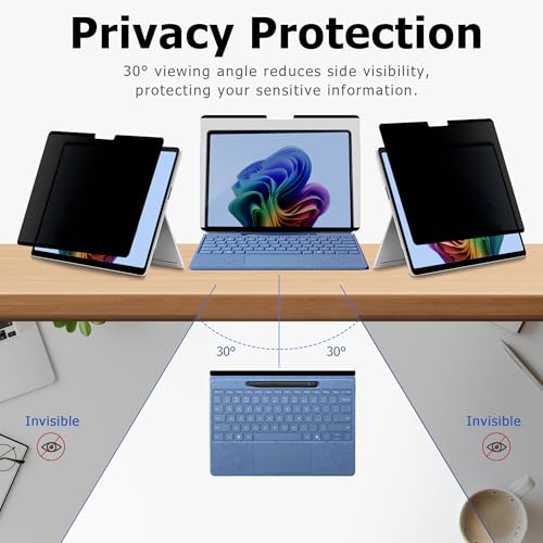 Adeway Privacy Screen Protector for Surface Laptop Studio 2/1st Gen 14.4" - size: Laptop Stuido 14.4"