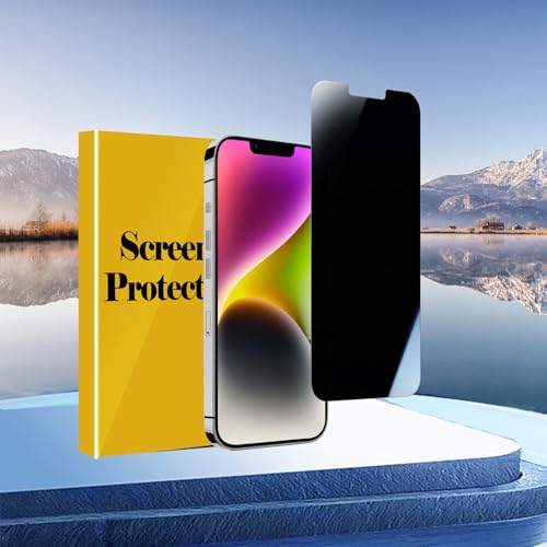 1 Pack for iPhone 14 Plus Privacy Screen Protector, Anti Spy Private Tempered Glass Film, 9H Hardness, Case Friendly - size: iPhone 14 Plus 6.7 Inch