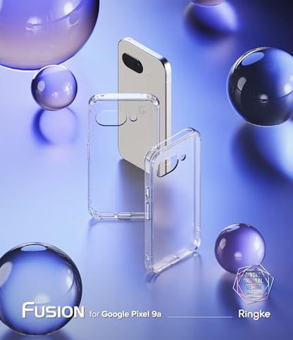 Ringke for Google Pixel 9a Case [Fusion Matte Clear] | Oil & Dirt Resistant, Anti-Fingerprint Technology Prevents Oily Smudges, Frosted Coating Feels Velvety Soft - size: Pixel 9a