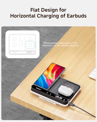 Foldable Dual Wireless Charger for Galaxy Z Fold 8 Ultra & Pixel Fold