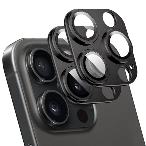 T Tersely 2 Pack Camera Lens Protector for iPhone 16 Pro/16 Pro Max - color: Black, size: 16 Pro/16 Pro Max
