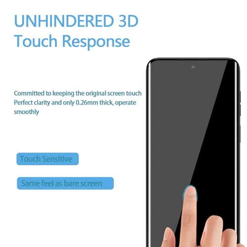 Anoowkoa [2 Pack Compatible with Moto Edge 2024/Moto Edge 2023 3D screen protector.9H Hardness.Tempered Glass.Super Abrasion Resistance,Anti-Fingerprint.Anti-Scratch,Bubble-free,Easy Installation