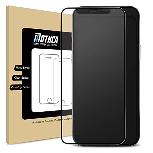 Mothca Matte Glass Screen Protector for iPhone 12 Pro Max 6.7-Inch 2020, Anti-Glare & Anti-Fingerprint, Full Coverage 9H Hardness Tempered Glass Film - size: iPhone 12 Pro Max-6.7 Inch