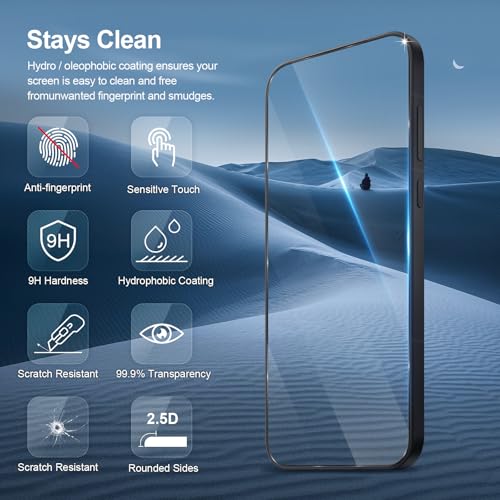 GiiYoon-3 PACK Screen Protector for OnePlus 15 [HD Full Coverage] [Easy Installation] [Scratch Resistant] [9H Hardness] - size: OnePlus 15