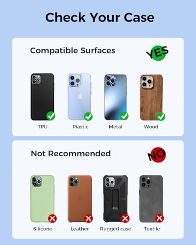 SYNCWIRE Adhesive Phone Ring Holder, Cell Phone Grip, iPhone Ring Stand - color: Carbon Fiber Black, size: 1 Pack