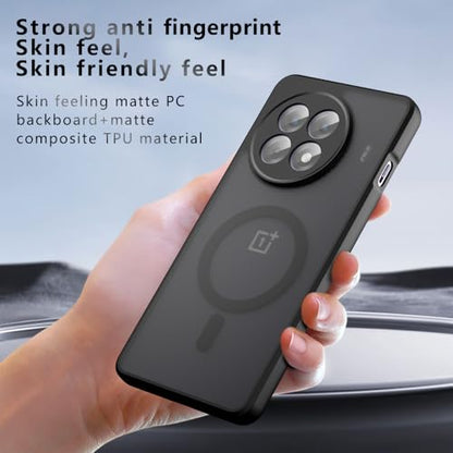 Compatible with OnePlus 13R 5G Case Cover,Compatible with MagSafe,Compatible with OnePlus ACE 5/ ACE 5 Pro 5G Built-in Magnetic Anti-Shock Cell Phone Case Black - size: Compatible with OnePlus ACE 5 Pro 5G