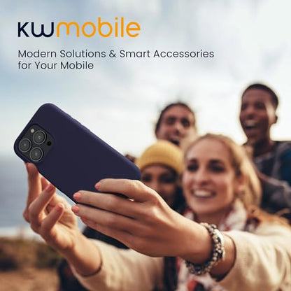 kwmobile Case Compatible with Apple iPhone 16 Pro Case - TPU Silicone Phone Cover with Soft Finish - Deep Ocean - color: Deep Ocean, size: iPhone 16 Pro