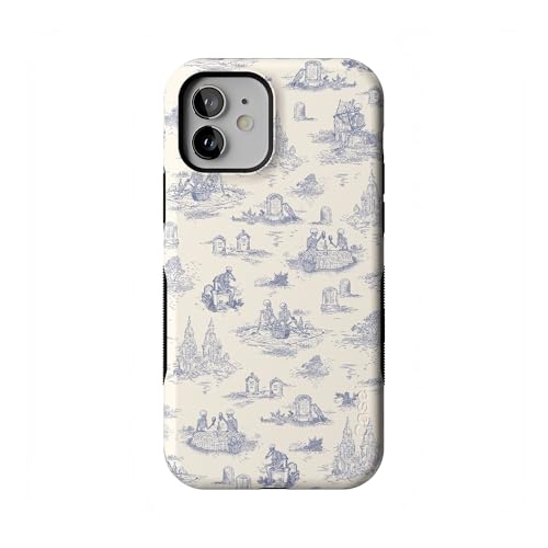 Casely iPhone 12 Mini Case | Graveyard Gathering | Skeleton Picnic | Bold Protective Design | MagSafe Compatible Design - color: Graveyard Gathering | Skeleton Picnic, size: Iphone 12 Mini