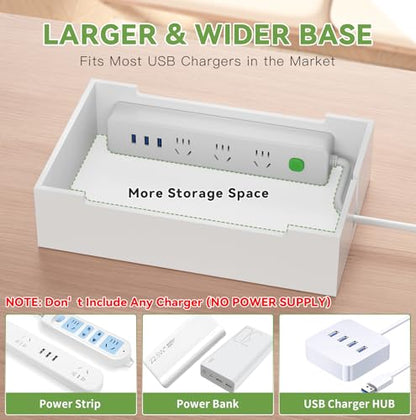 Pezin & Hulin Charging Station, Natural+White (No USB Charger and Cables) - color: Natural+White, size: Dock (No Charger&Cables)