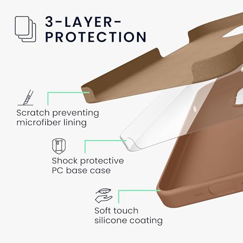 kwmobile Case Compatible with Apple iPhone 16 Pro Case - TPU Silicone Phone Cover with Soft Finish - Cappuccino - color: Cappuccino, size: iPhone 16 Pro