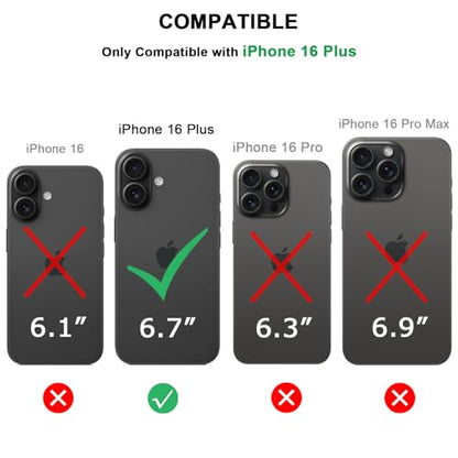 TENDLIN Compatible with iPhone 16 Plus Phone Case Wood Grain with Carbon Fiber Texture Design Leather Hybrid Slim Case (Black) - color: Black, size: iPhone 16 Plus