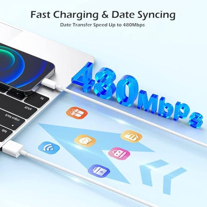 Charging for iPhone Charger [Apple MFi Certified]2Pack Lightning Cable Data - size: 3FT