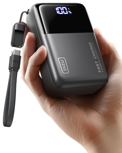 INIU Laptop Power Bank, Smallest 25000mAh 100W Fast Charging Battery Pack - color: Metallic Black