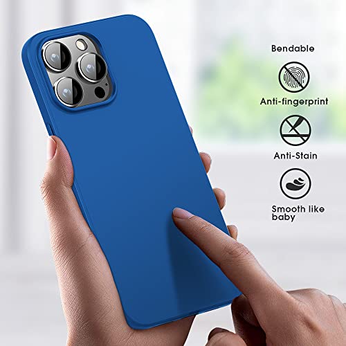 X-level Compatible iPhone 14 Pro max Case Slim Fit Ultra-Thin [Guardian Series] Soft TPU Matte Finish Coating Phone Cases Lightweight Anti-Scratch Back Cover Grip 6.7" (2022)-Blue - color: Blue, size: iPhone 14 Pro Max