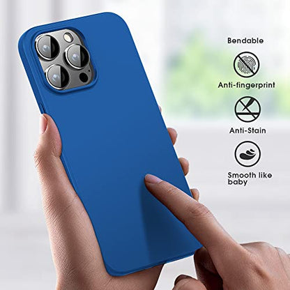 X-level Compatible iPhone 14 Pro max Case Slim Fit Ultra-Thin [Guardian Series] Soft TPU Matte Finish Coating Phone Cases Lightweight Anti-Scratch Back Cover Grip 6.7" (2022)-Blue - color: Blue, size: iPhone 14 Pro Max