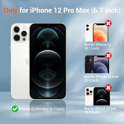SUPFINE Silicone & Magnetic for iPhone 12 Pro Max Case - color: Blackcurrant, size: iPhone 12 Pro Max