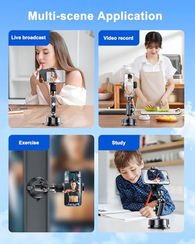 Car Phone Holder for Video Recording Vlogging Filming, Camera Fit