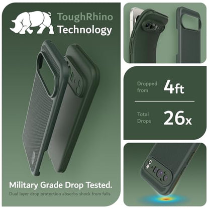 TUDIA MergeGrip [Compatible with Magsafe & Pixelsnap] for Google Pixel 10 Pro XL Case 2025, [Military Grade] Dual-Layer Shockproof Slim Non-Slip Heavy Duty Protective Phone Cases – Pine Green - color: Pine Green, size: Pixelsnap 10 Pro XL