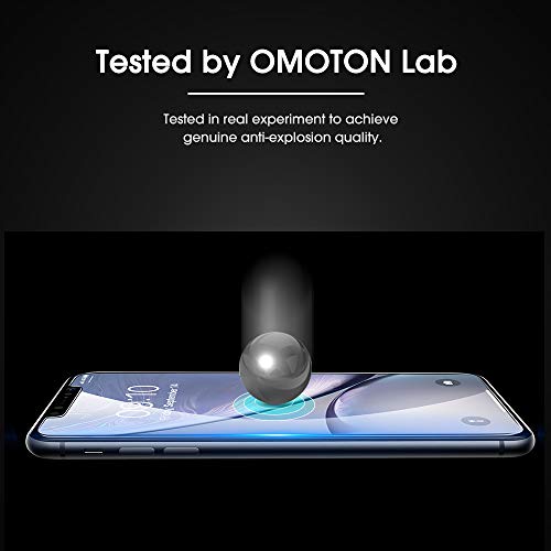 OMOTON 3 Pack Designed for iPhone 11 and iPhone XR Screen Protector (6.1"), Enhanced Tempered Glass Protection, Case Friendly Anti Scratch Bubble Free Ultra Resistant - size: iPhone 11/XR
