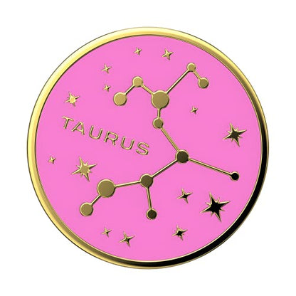 PopSockets Phone Grip with Expanding Kickstand, Adhesive Grip, Enamel - Zodiac Taurus - color: Taurus