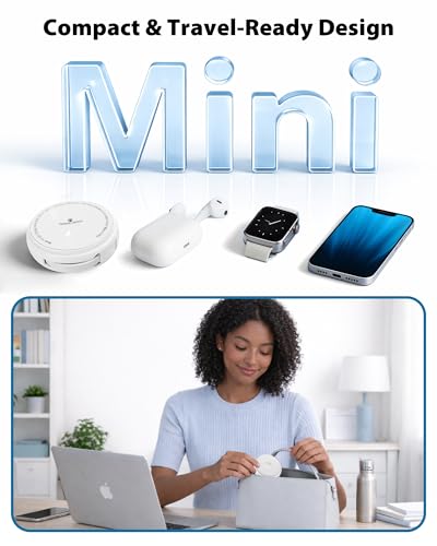Travel Depot 2-in-1 Wireless Charger with Retractable USB-C Cable – 60W PD