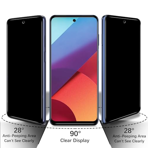 2 Pack Privacy Screen Protector for Motorola Moto G Stylus 5G 2022 - color: Black