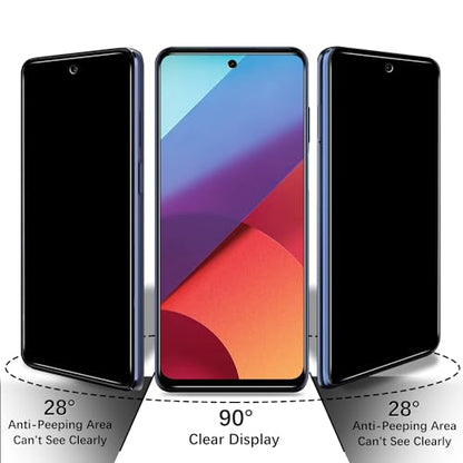 2 Pack Privacy Screen Protector for Motorola Moto G Stylus 5G 2022 - color: Black