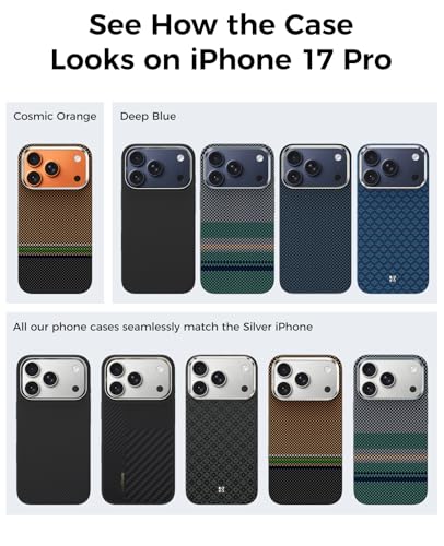 BENKS Prestige ArmorPro Case for iPhone 17 Pro Max with Camera Control Button, [Compatible with Magsafe] Full-Body Protective Case Made with Dupont Kevlar 1000D Aramid Fiber - color: Prestige ArmorPro