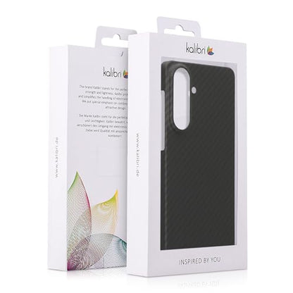 kalibri Aramid Fiber Case Compatible with Samsung Galaxy S26 - Case Super Slim Strong Protective Phone Cover - Black Matte - size: Galaxy S26