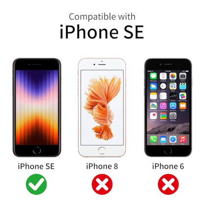 3 Pack Privacy Screen Protector for iPhone SE3/SE2020/SE2022/6/6S/7/8, 9H Hardness Double Shatterproof Anti-Spy Tempered Glass Film, Easy Installation - size: iPhone SE3/SE2020/SE2022/6/6S/7/8