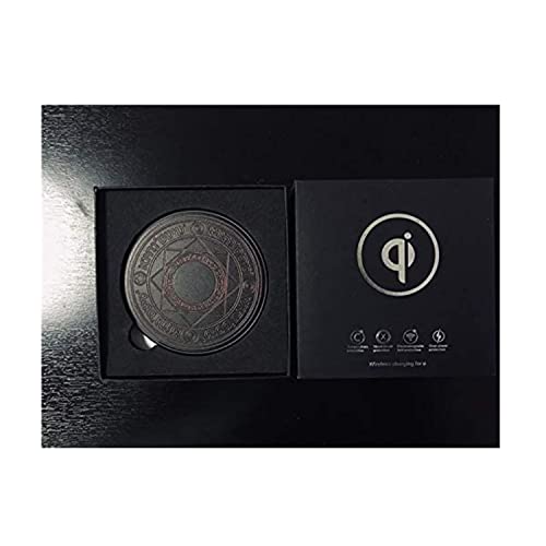 Omio Glowing Magic Array Wireless Charger Ultra Slim 10W Qi Wireless Fast Charger Charging Pad for iPhone 18 Pro Max/Duo/17/16/15/14/13/12/Galaxy Z Flip 8//Z Fold 8/ S26 Ultra/S25/S24 More Qi Devices