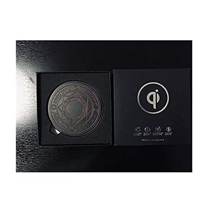 Omio Glowing Magic Array Wireless Charger Ultra Slim 10W Qi Wireless Fast Charger Charging Pad for iPhone 18 Pro Max/Duo/17/16/15/14/13/12/Galaxy Z Flip 8//Z Fold 8/ S26 Ultra/S25/S24 More Qi Devices