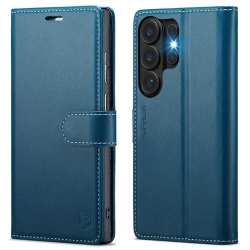 FLIPALM Wallet Case for Samsung Galaxy S26 Ultra 6.9", Blue | Card Holder, RFID Blocking, PU Leather Folio Flip, Kickstand, Protective Shockproof Cover - color: Blue, size: Samsung Galaxy S26 Ultra