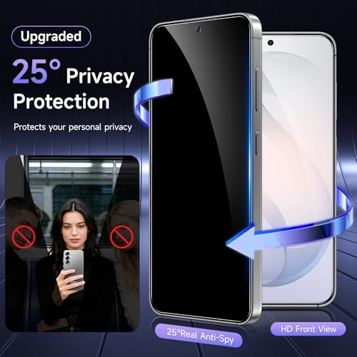Asstar 2 Pack for Samsung Galaxy S26+/S26 Plus Privacy Screen Protector - color: Black-Galaxy S26+/S26 Plus
