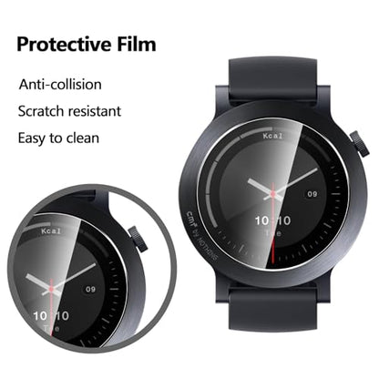 Anoowkoa 4 Pack Premium Screen Protector for Nothing CMF Watch 3 Pro Tempered Glass Film，9H Hardness,Ultra Resistant,Anti-Fingerprints,No Bubbles,HD-Clear,Easy Install - color: Nothing CMF Watch 3 Pro
