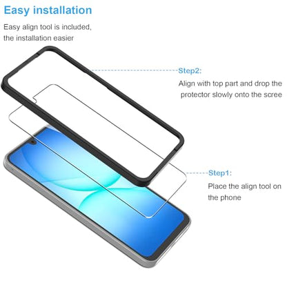 2 Pack Compatible with Samsung Galaxy A17 5G Screen Protector,with Alignment Frame,9H Tempered Glass Film,HD Clear Scratch Resistant,Bubble-Free for Galaxy A17 5G Screen Protector. - color: Samsung Galaxy A17