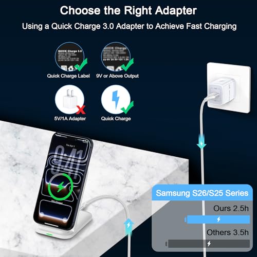 Wireless Charger Stand Fast Charging for Pixel 10 Pro XL Fold 10A 9 Pro 9A