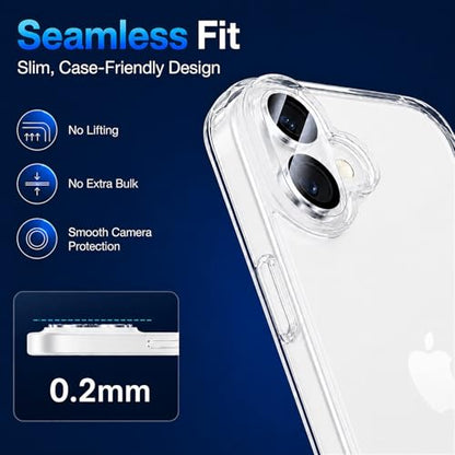 Camera Lens Protector for iPhone 16/iPhone 16 Plus- 3 Pack - size: iPhone 16/16 Plus