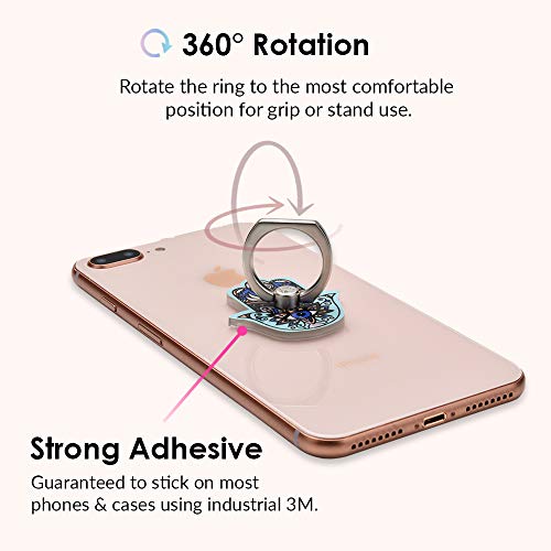 VELVET CAVIAR Cell Phone Ring Holder - Finger Ring & Stand - Improves Phone Grip Compatible with iPhone, Galaxy, Most Smartphones (Hamsa Hand) - color: Hamsa Hand