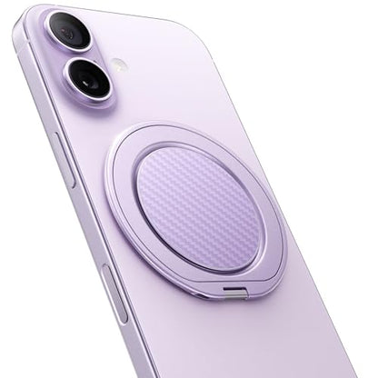 andobil [2026 Ultra-Thin] Magnetic Phone Ring Grip for MagSafe, Purple - color: Purple Carbon Fiber