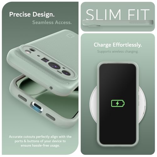 TUDIA MergeGrip [Military Grade] Cases for Google Pixel 10 Pro XL (2025), [Drop Tested] Dual-Layer Shockproof Rugged Slim Anti-Slip Heavy Duty Protective Phone Case Pixel Pro 10 XL Cover – Green Lily - color: Green Lily, size: Pixel 10 Pro XL